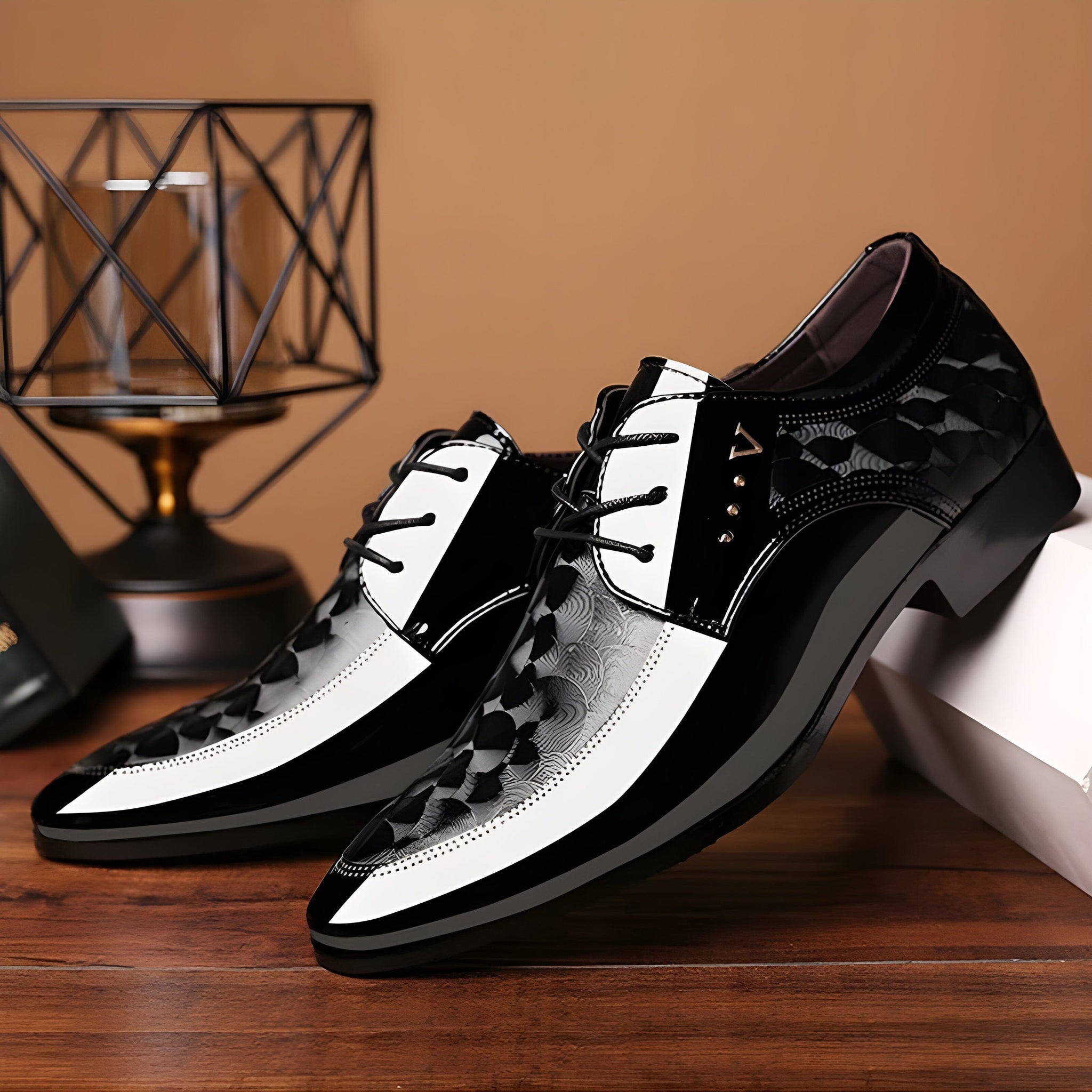 The Scipio Oxford Leather Dress Shoes - Multiple Colors WD Styles Black US 5 / EU 38 