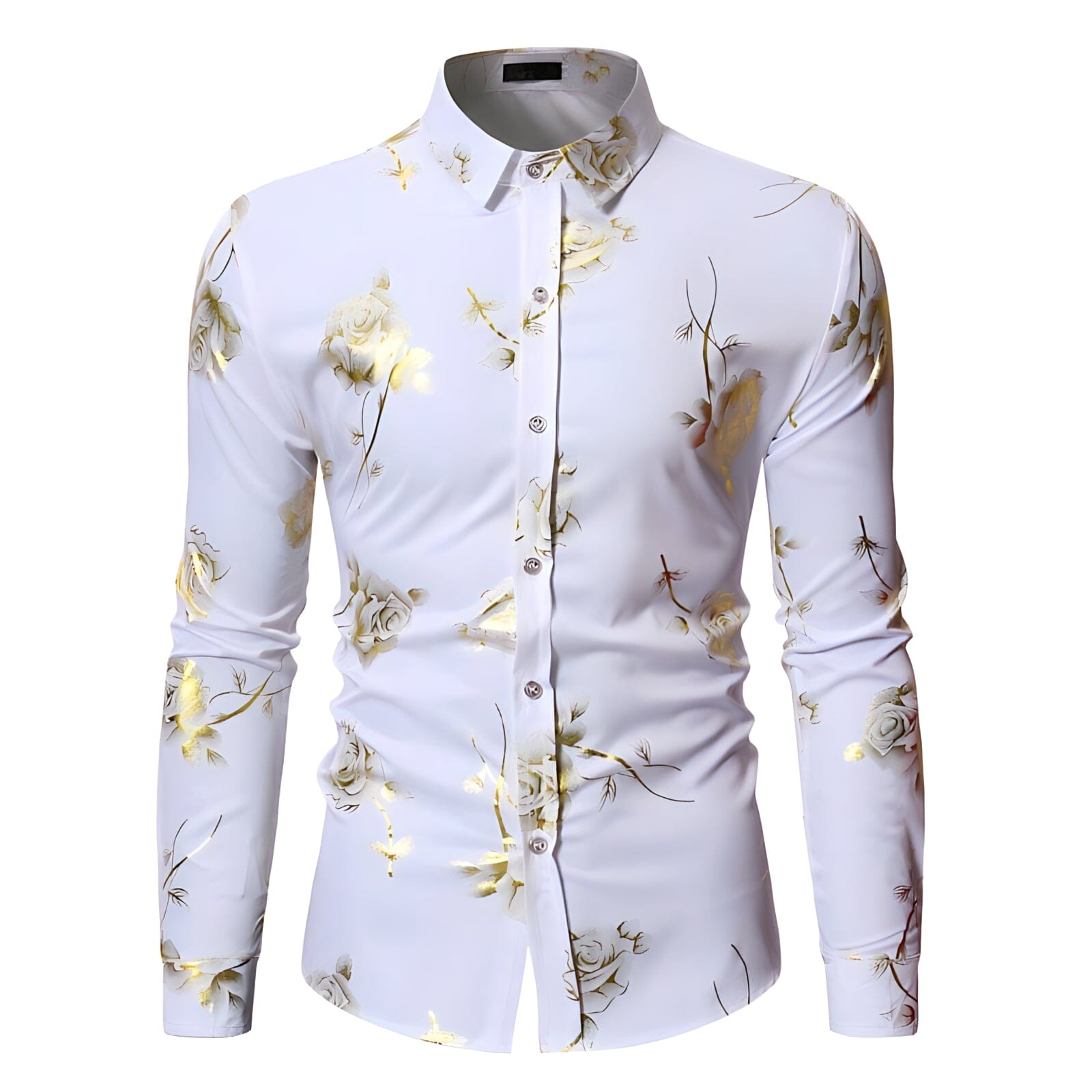 The Gold Rose Long Sleeve Shirt - Multiple Colors WD Styles White S 