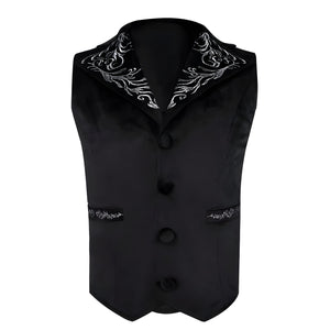 The Cameron Embroidered Vest - Multiple Colors WD Styles Black XXS 