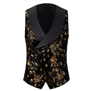 The Blaise Sequin Vest - Multiple Colors WD Styles Black 2XS 