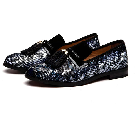 The Pierre Snakeskin Tassel Loafers - Multiple Colors Shop5798684 Store Blue EU 45.5 / US 12.5 