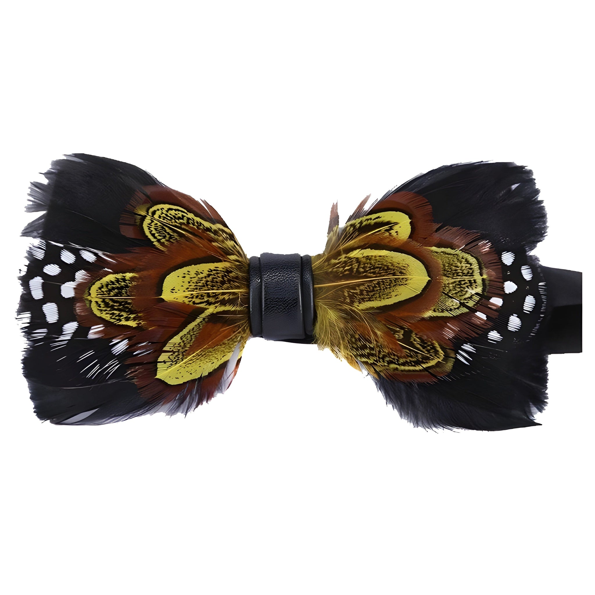 The "Luca" Peacock Feather Bow Tie - Multiple Colors William // David Yellow 