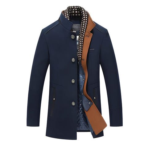 The Denver Trench Coat - Navy Blue William // David L 