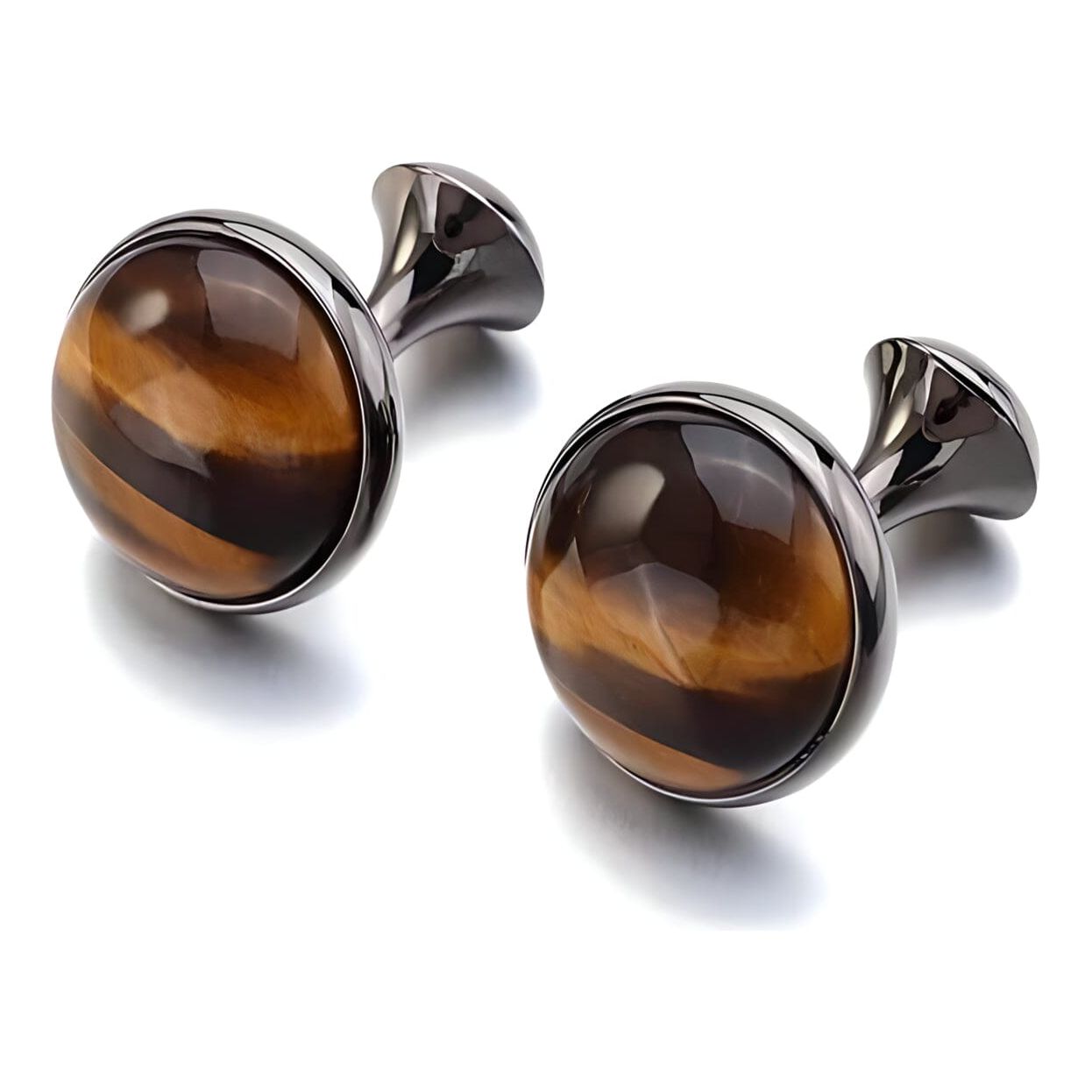 The Tiger Eye Luxury Cuff Links - Multiple Colors LEPTON speciality Store Black 