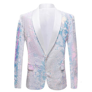 The "Angelo" Sequin Slim Fit Blazer Suit Jacket William // David 3XL 