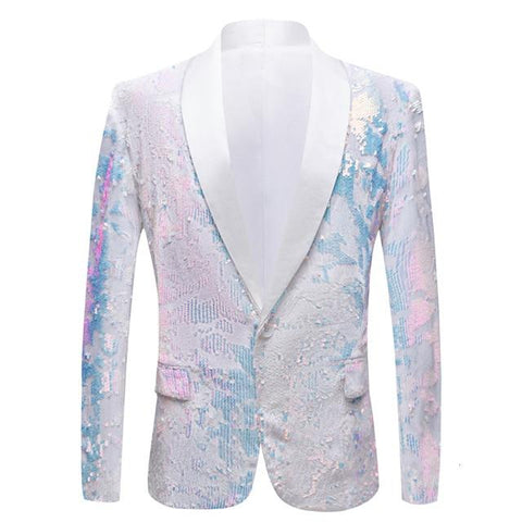 The "Angelo" Sequin Slim Fit Blazer Suit Jacket William // David 3XL 